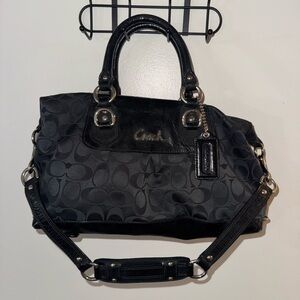 Coach Black Signature Satchel